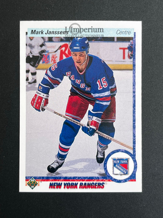 298. Mark Janssens RC Upper Deck 1990-91 French Hockey Card