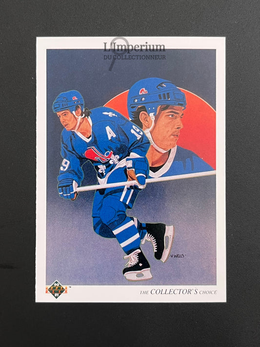 301. Joe Sakic TC Upper Deck 1990-91 French Hockey Card
