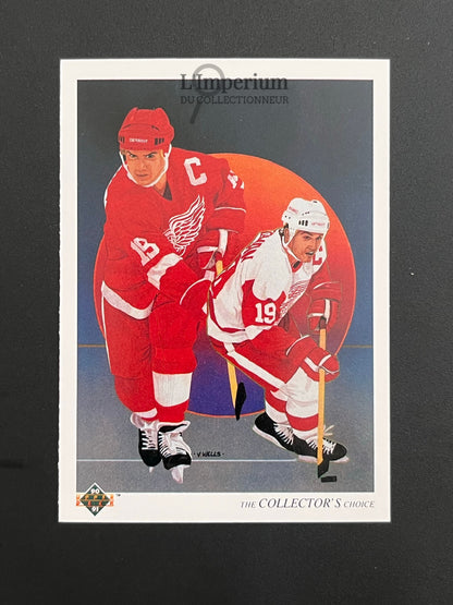 303. Steve Yzerman TC Upper Deck 1990-91 French Hockey Card
