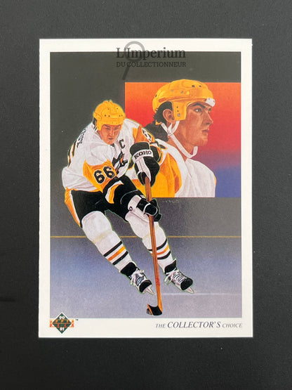 305. Mario Lemieux TC Upper Deck 1990-91 French Hockey Card