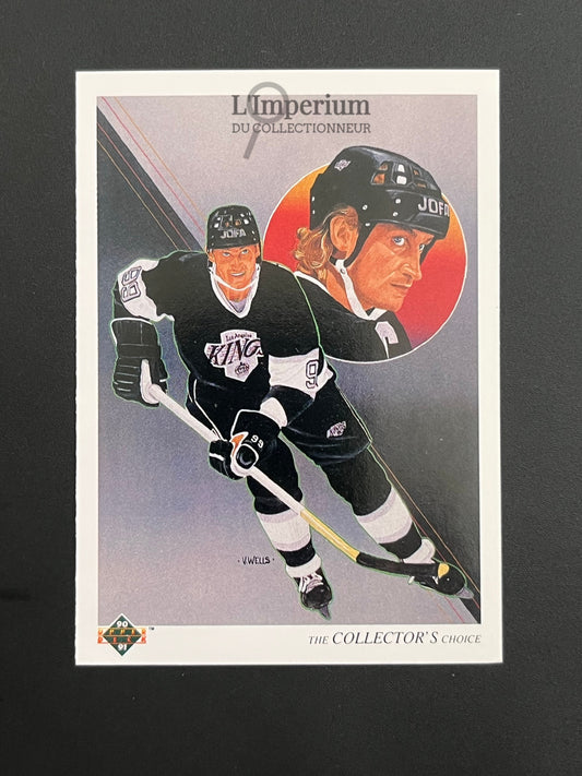 307. Wayne Gretzky TC Upper Deck 1990-91 French Hockey Card