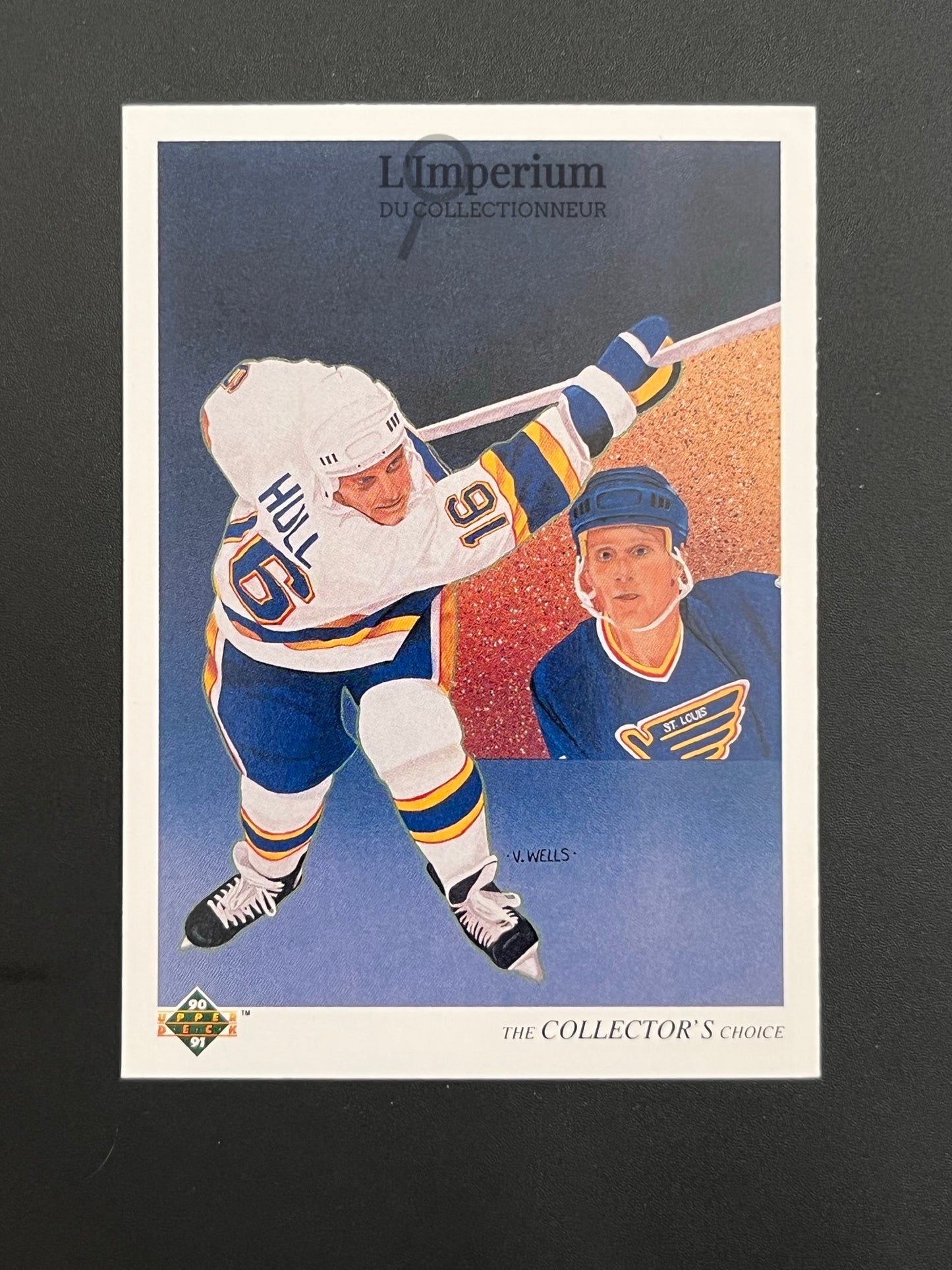 312. Brett Hull TC Upper Deck 1990-91 French Hockey Card