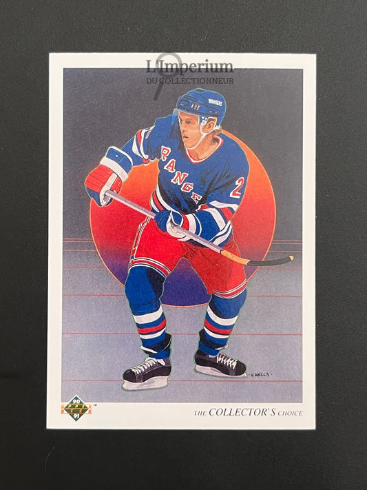 315. Brian Leetch TC Upper Deck 1990-91 French Hockey Card