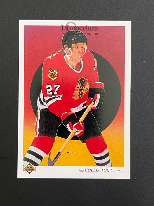 316. Jeremy Roenick TC Upper Deck 1990-91 French Hockey Card