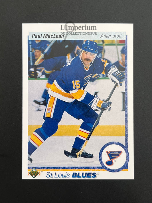 330. Paul Maclean Upper Deck 1990-91 French Hockey Card