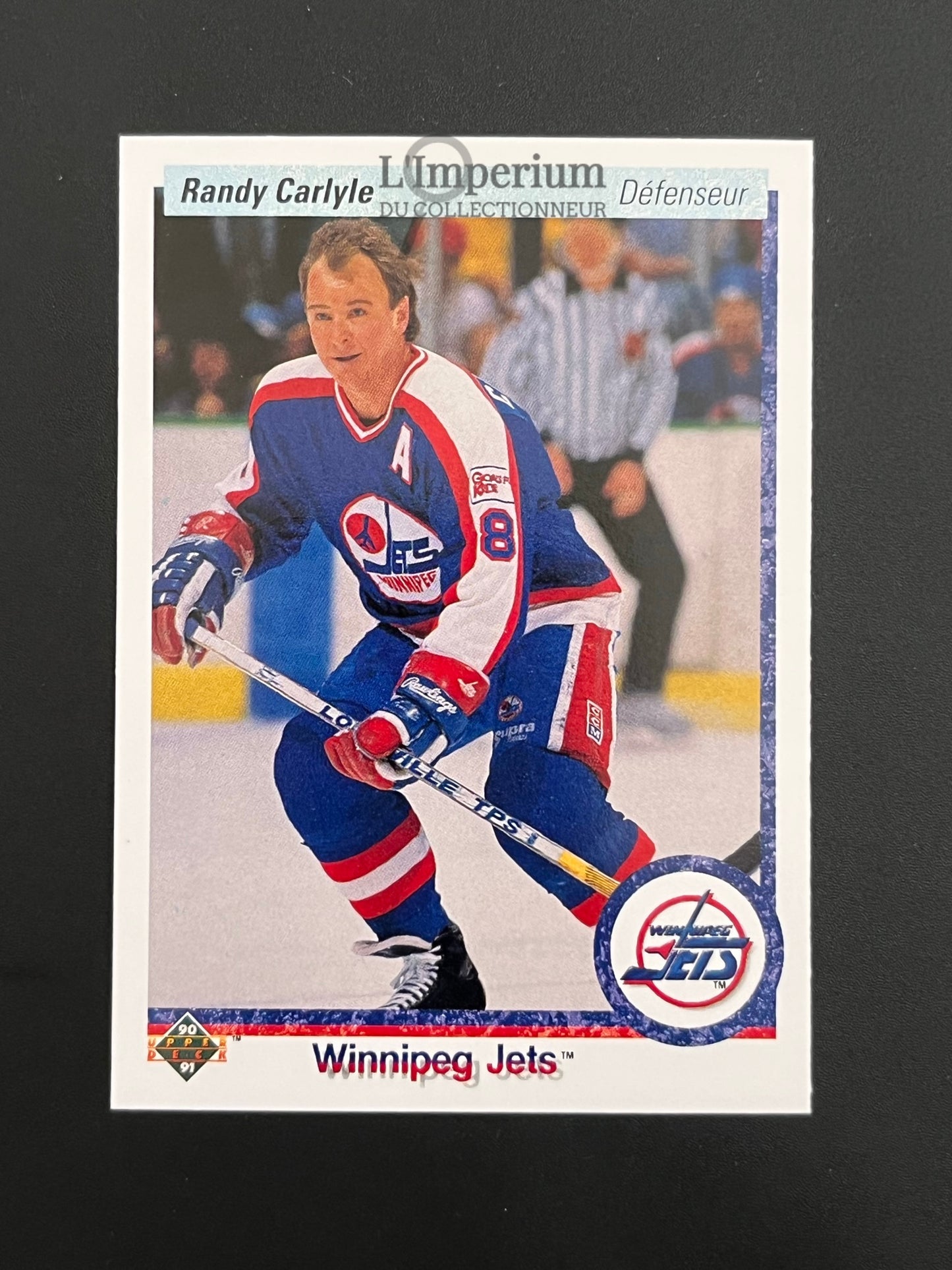 331. Randy Carlyle Upper Deck 1990-91 French Hockey Card