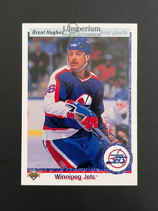 333. Brent Hughes RC Upper Deck 1990-91 French Hockey Card