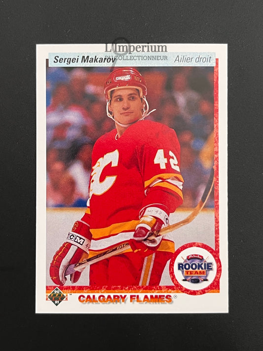 336. Sergei Makarov ART Upper Deck 1990-91 French Hockey Card