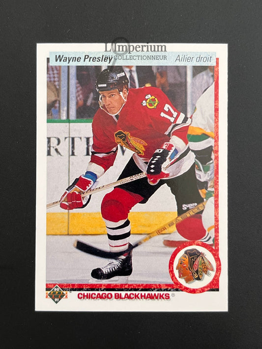 339. Wayne Presley Upper Deck 1990-91 French Hockey Card