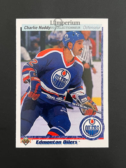 341. Charlie Huddy Upper Deck 1990-91 French Hockey Card