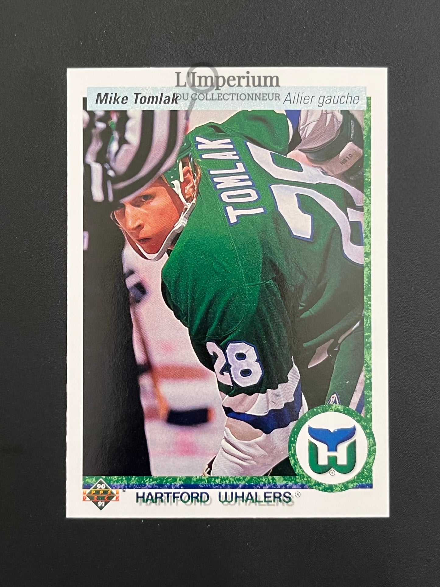 343. Mike Tomlak RC Upper Deck 1990-91 French Hockey Card
