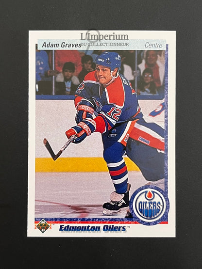 344. Adam Graves RC Upper Deck 1990-91 French Hockey Card