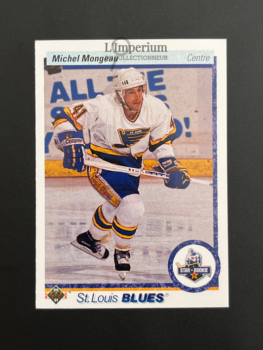 345. Michel Mongeau RC Upper Deck 1990-91 French Hockey Card