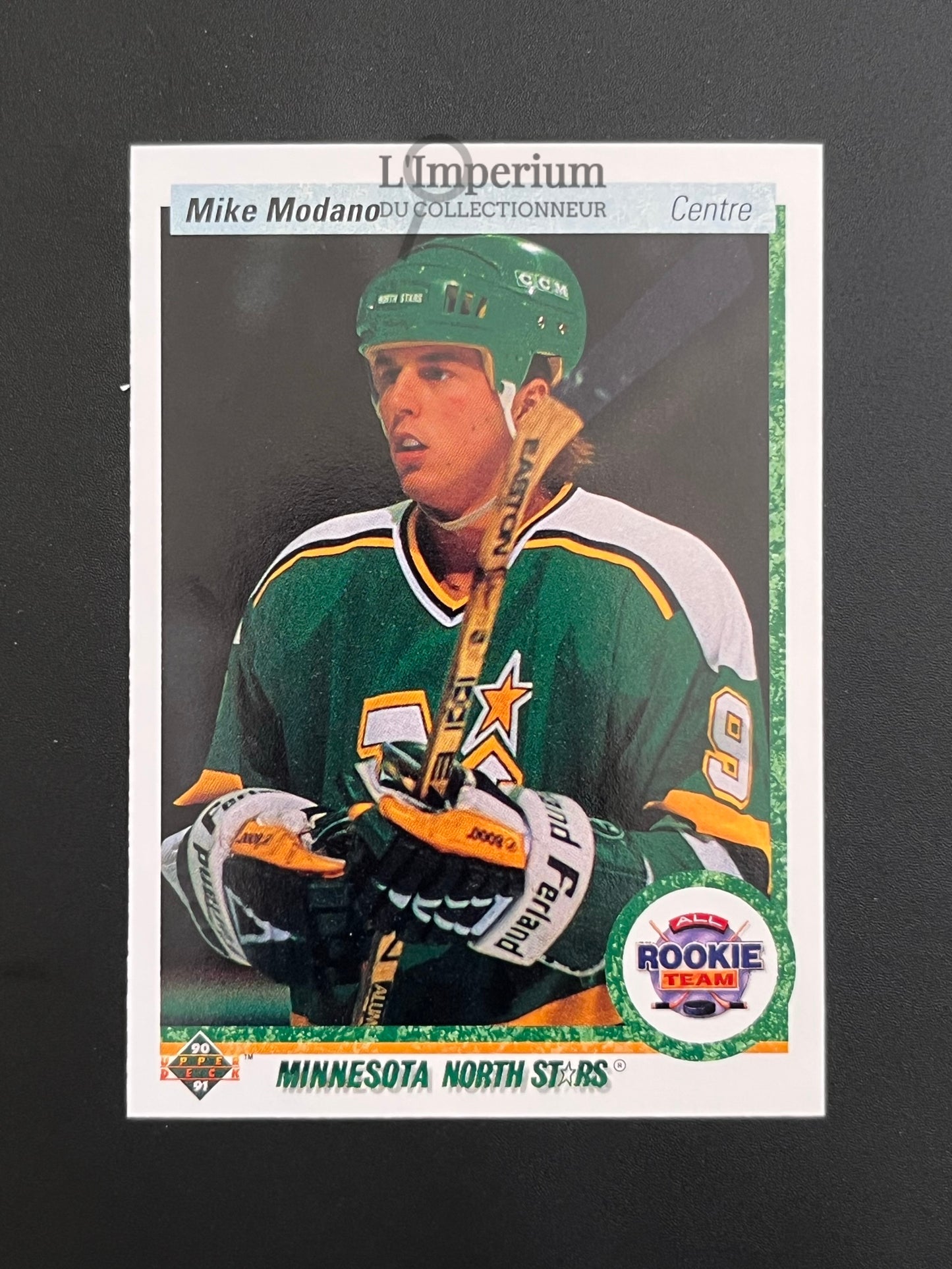 346. Mike Modano ART Upper Deck 1990-91 French Hockey Card