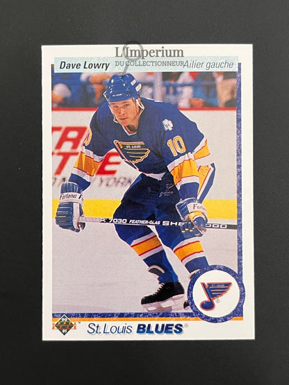 349. Dave Lowry RC Upper Deck 1990-91 French Hockey Card