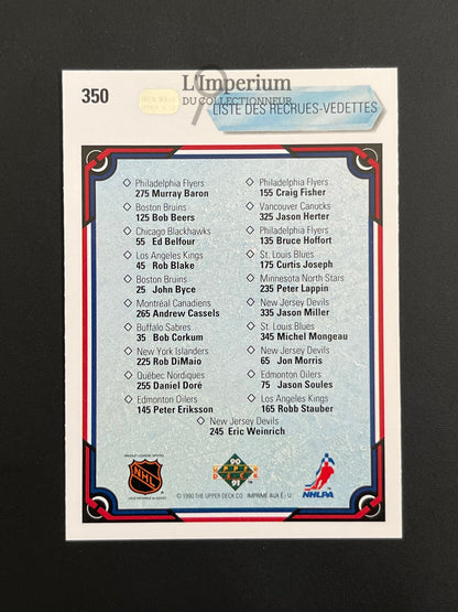350. Star Rookie CL Upper Deck 1990-91 French Hockey Card