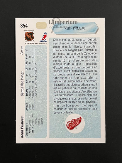 354. Keith Primeau RC Upper Deck 1990-91 French Hockey Card