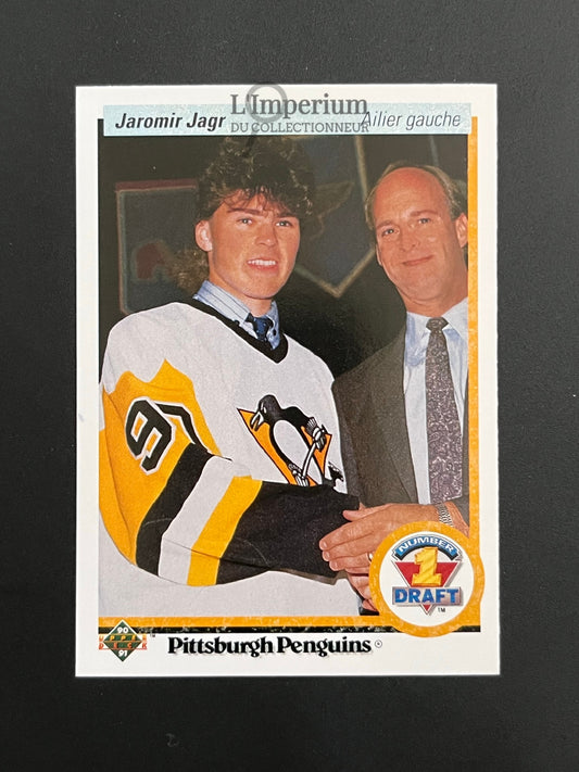 356. Jaromir Jagr RC Upper Deck 1990-91 French Hockey Card