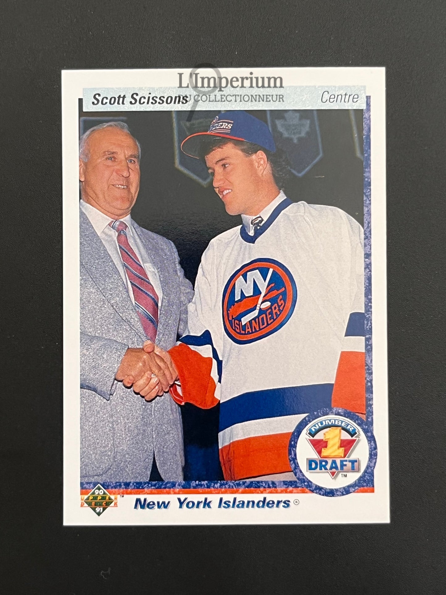 357. Scott Scissons RC Upper Deck 1990-91 French Hockey Card