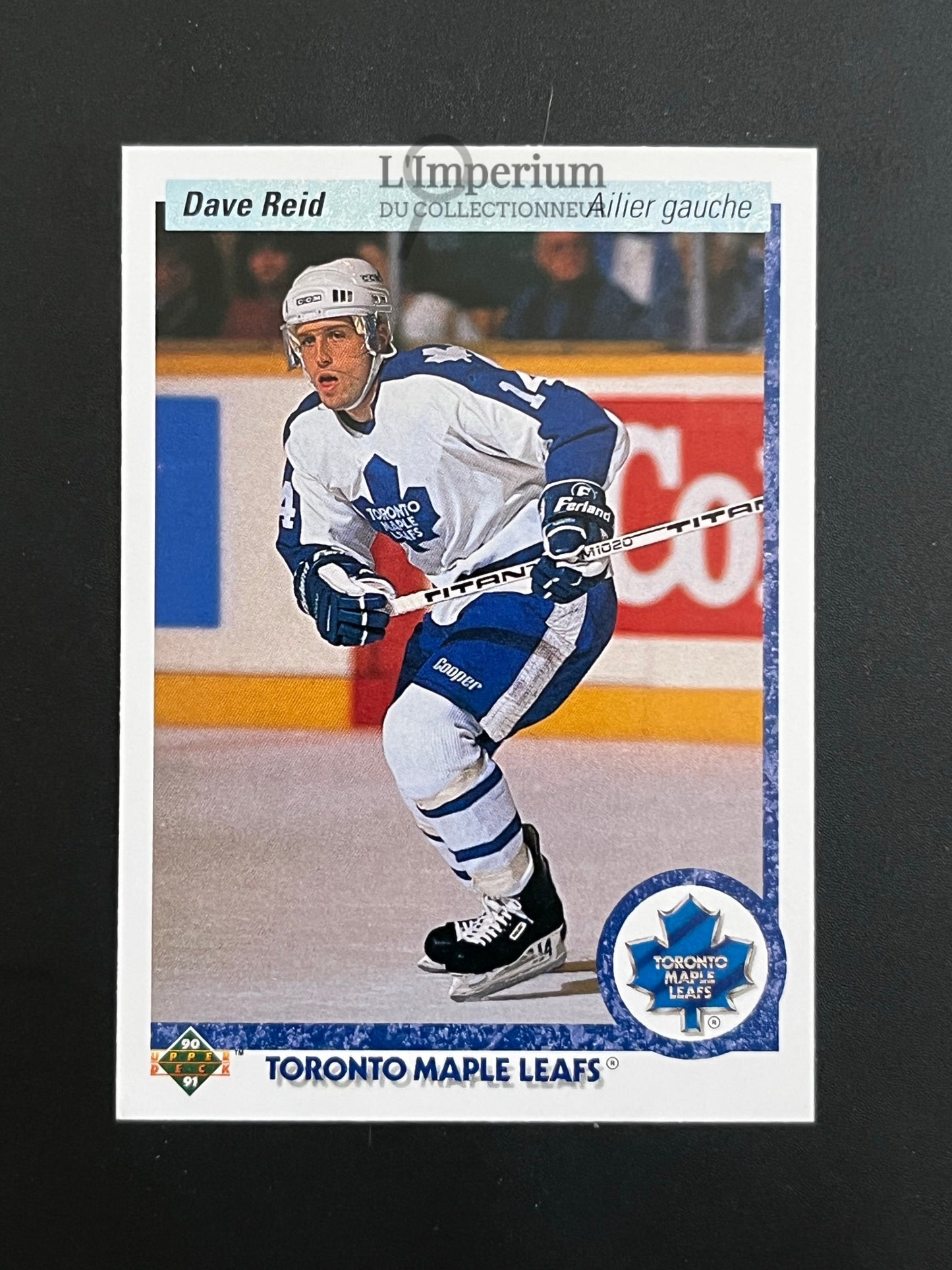 364. Dave Reid RC Upper Deck 1990-91 French Hockey Card