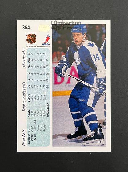 364. Dave Reid RC Upper Deck 1990-91 French Hockey Card