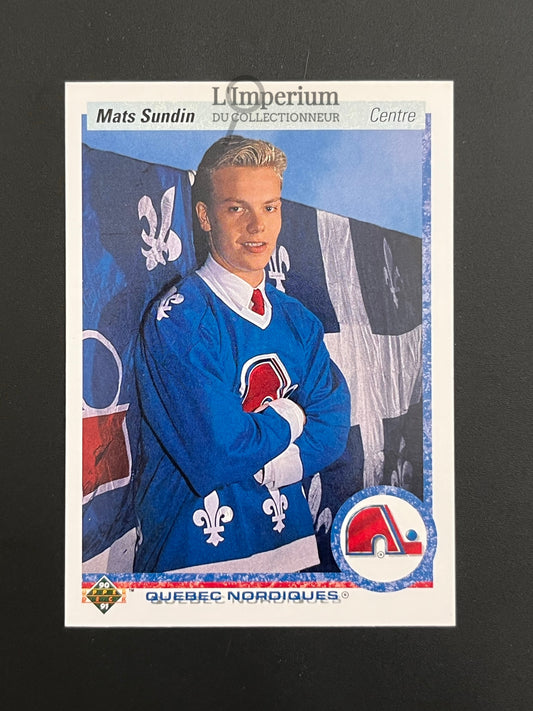 365. Mats Sundin RC Upper Deck 1990-91 French Hockey Card