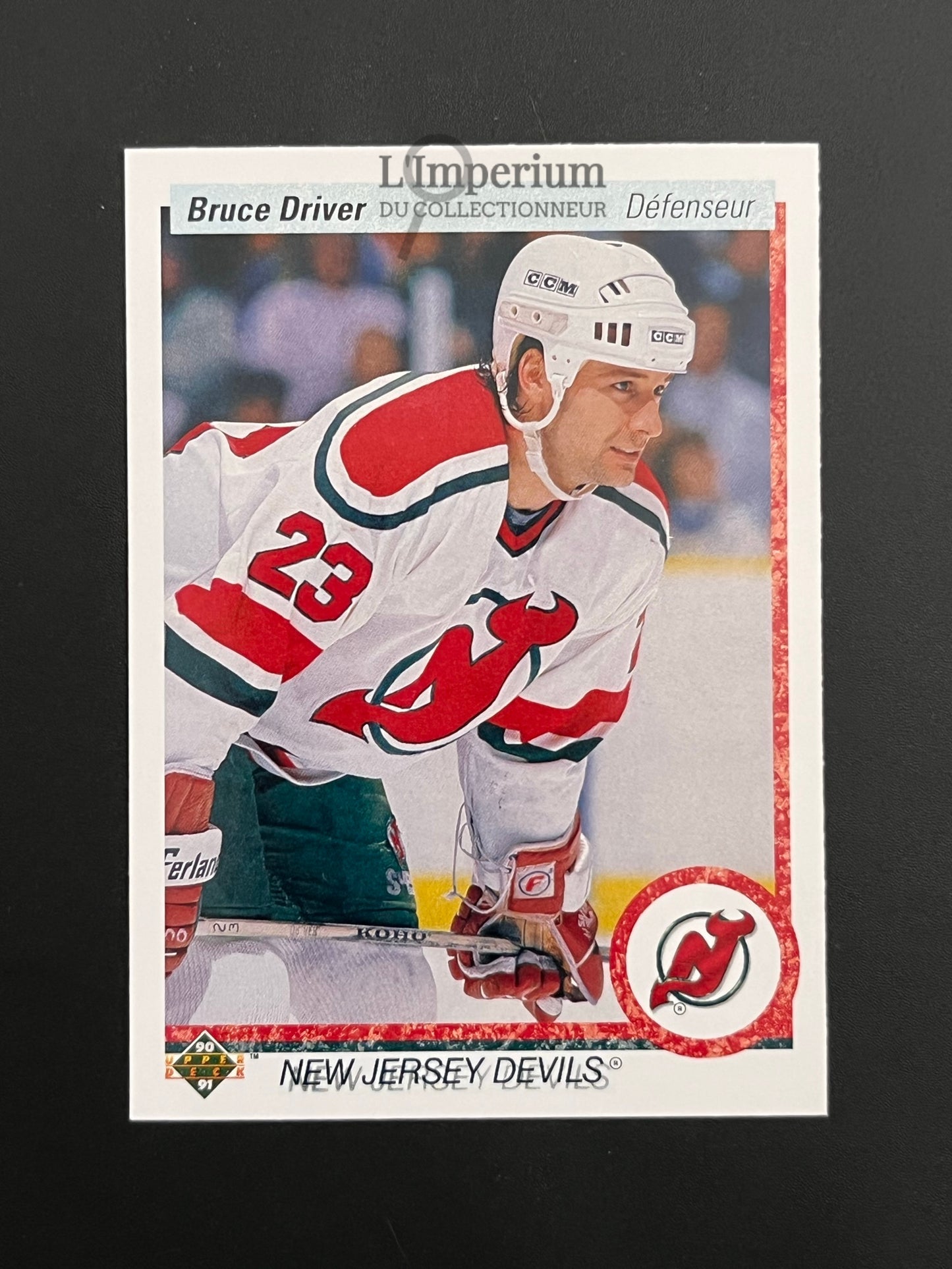 373. Bruce Driver Upper Deck 1990-91 French Hockey Card