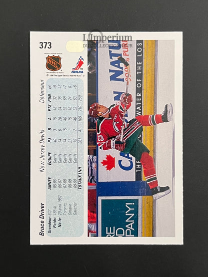 373. Bruce Driver Upper Deck 1990-91 French Hockey Card