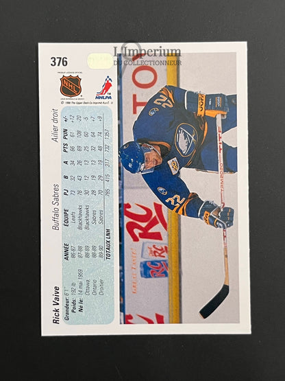 376. Rick Vaive Upper Deck 1990-91 French Hockey Card