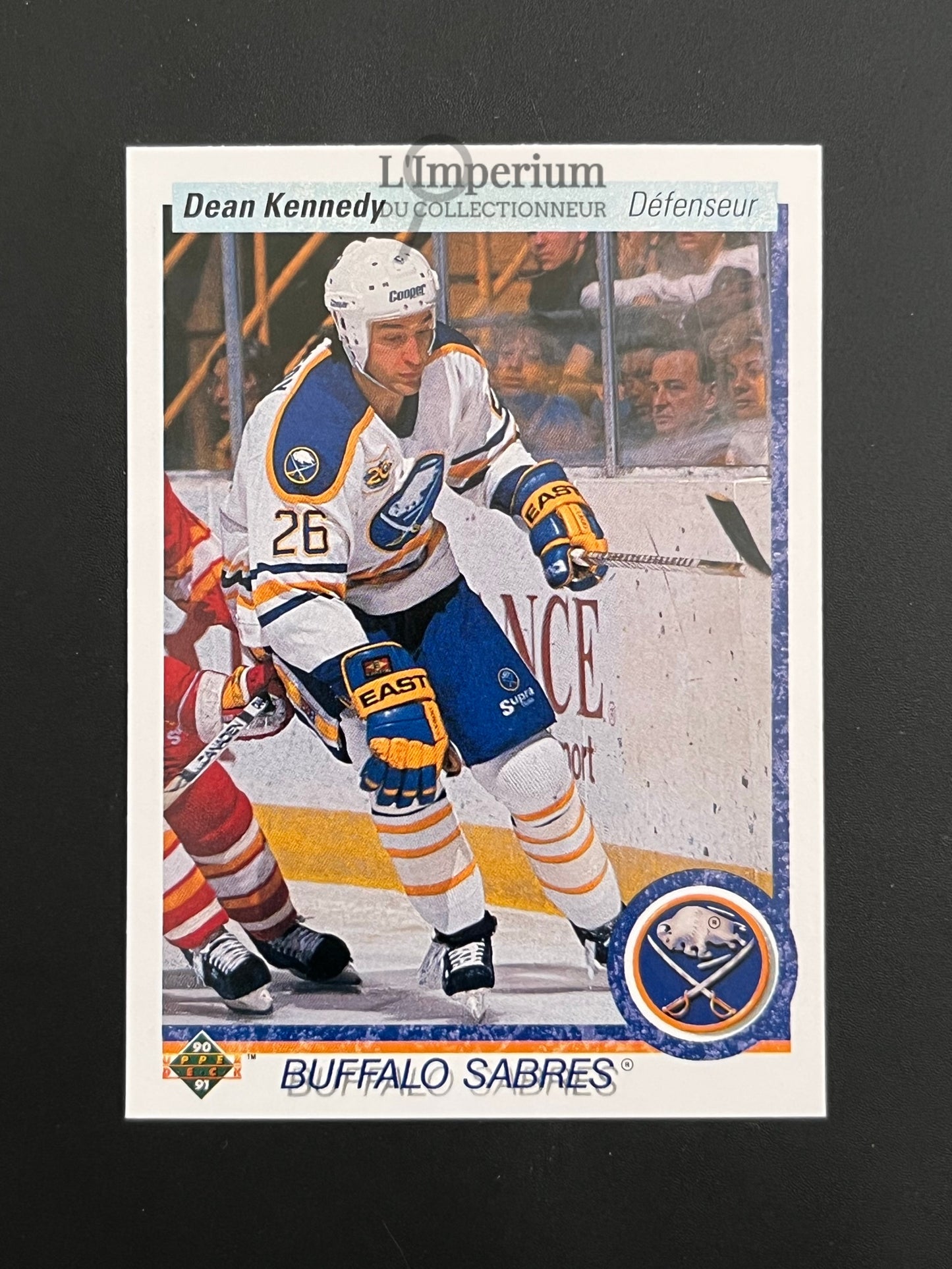 380. Dean Kennedy RC Upper Deck 1990-91 French Hockey Card