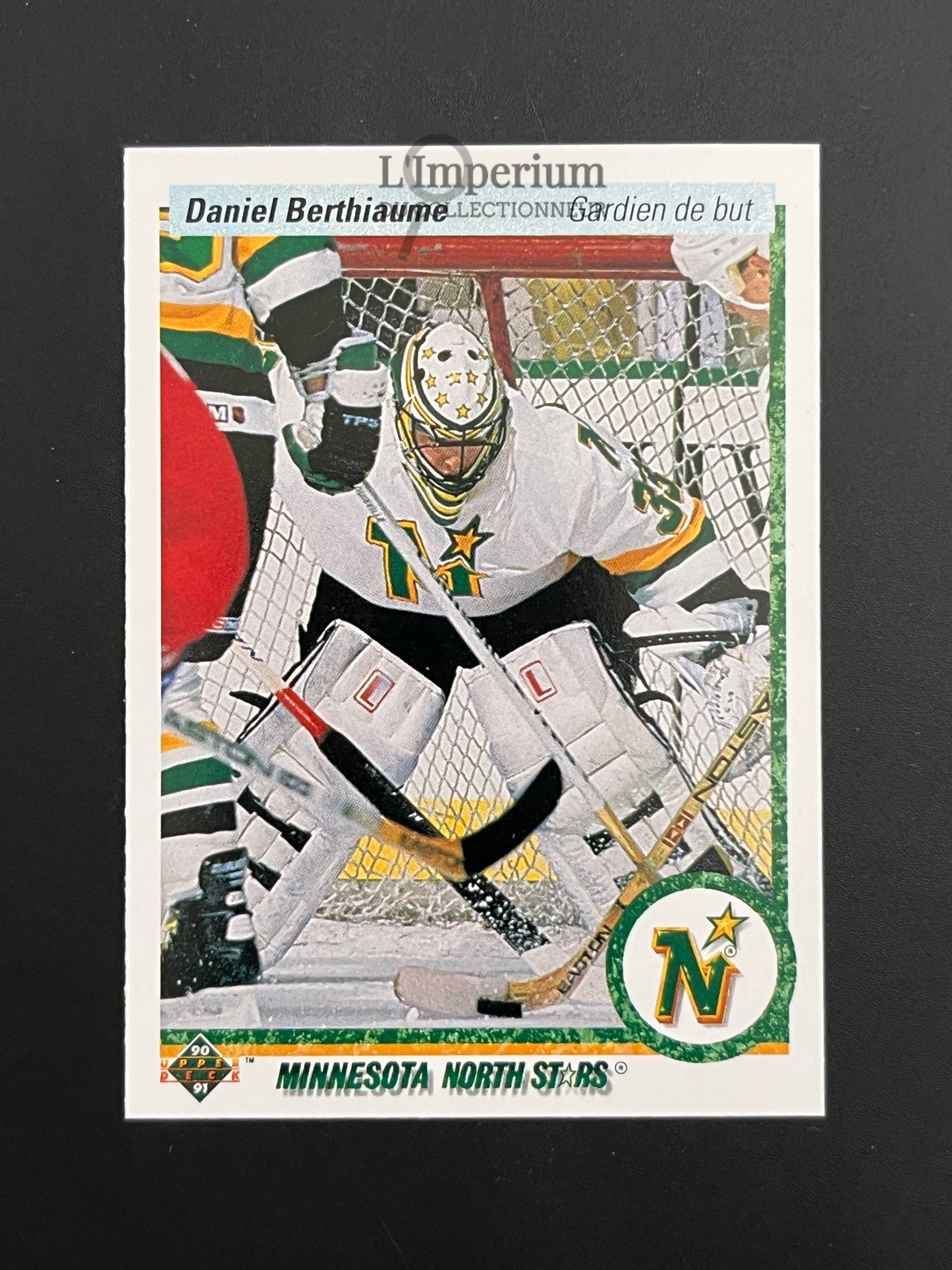 381. Daniel Berthiaume Upper Deck 1990-91 French Hockey Card