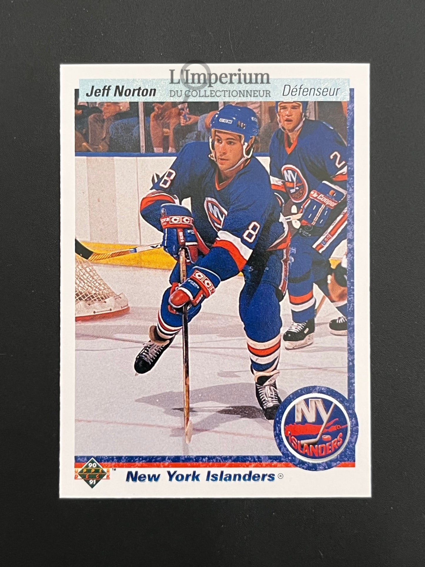 386. Jeff Norton Upper Deck 1990-91 French Hockey Card