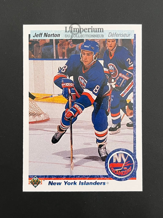 386. Jeff Norton Upper Deck 1990-91 French Hockey Card