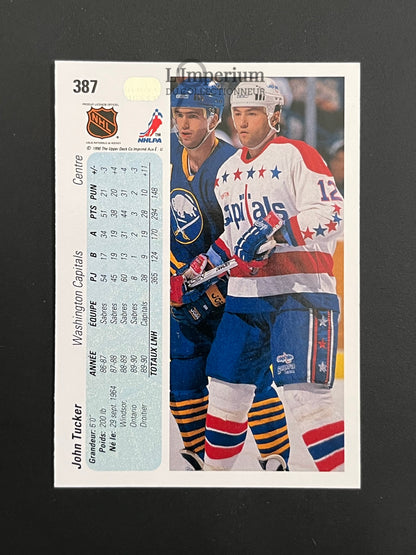 387. John Tucker Upper Deck 1990-91 French Hockey Card