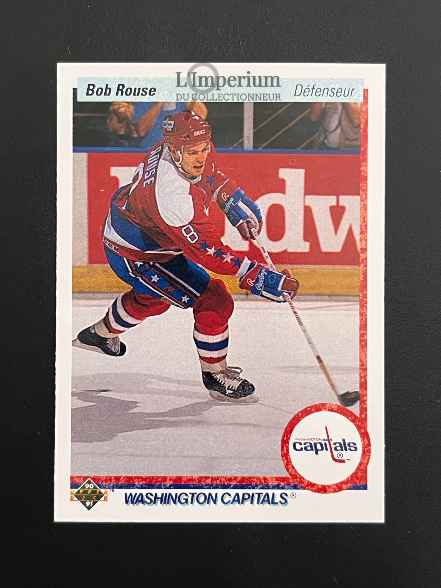 389. Bob Rouse Upper Deck 1990-91 French Hockey Card