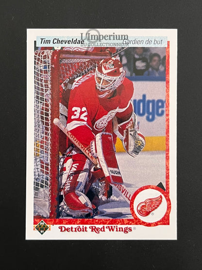 393. Tim Cheveldae RC Upper Deck 1990-91 French Hockey Card
