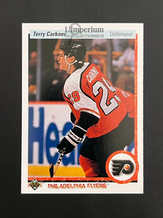 398. Terry Carkner Upper Deck 1990-91 French Hockey Card